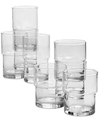 Arch Studio Stacking Glasses, Set of 8, Exclusively at Macy's