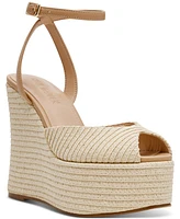 Steve Madden Women's Wanona Raffia Wedge Sandals