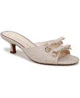 Sam and Libby Women's Odina Bow Kitten Heel Dress Sandals
