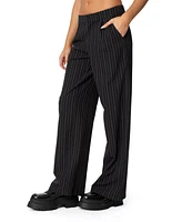 Edikted Women's Aliza Pinstripe Pants