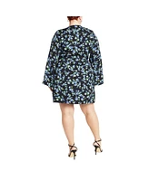 Plus Lenna Print Dress