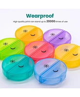 Sukuos Weekly Pill Organizer 7 Day 2 Times a