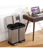 gaomon Large Capcity Dual Trash and Recycling Bin