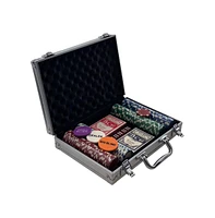 SereneLife Casino Poker Chip Set, 200 Pcs with Aluminum Carry Case