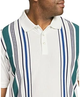 Johnny Bigg Big & Tall Henry Vertical Stripe Polo