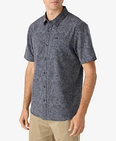 O'Neill Men's Trvlr Short Sleeve Printed Button-Front Performance Shirt