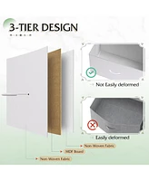 Wlive Fabric Dresser for Bedroom Storage Drawer UnitDresser with 10 Deep Drawers Office College Dorm