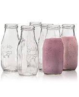 Jay Imports Country Milk Bottles, Set of 6