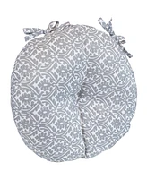 Polyester Outdoor Bistro Seat Cushions - Set of 2 15-Inch Diameter Cozy Round for Chairs