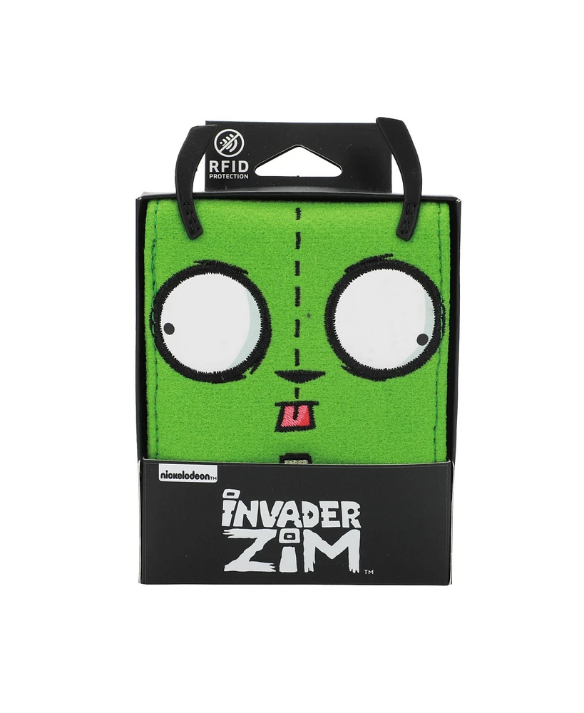 Invader Zim Men's Gir Character Face Bifold Wallet