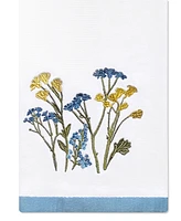 Lenox Wildflowers Printed & Embroidered Kitchen Towels, Set of 2