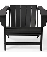 WestinTrends Outdoor Patio Hdpe Adirondack Chair With Cup Holder