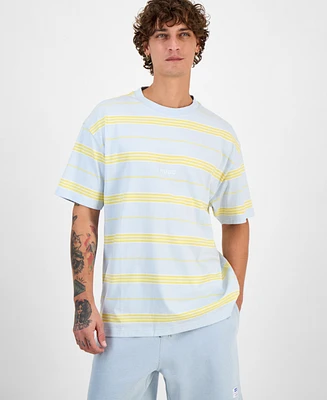 Hugo by Boss Men's Oversized-Fit Crewneck Striped T-Shirt