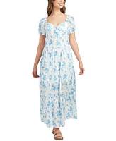 Bcx Juniors' Printed Tiered Maxi Skirt