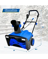 Mecale 20 Inch 120V 15Amp Electric Snow Thrower with 180° Rotatable Chute