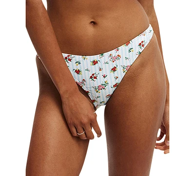 Cotton On Women's Floral-Print Full Bikini Bottoms