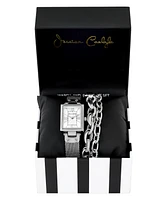 Jessica Carlyle Women's Silver Tone Metal Alloy Analog Watch, 23mm