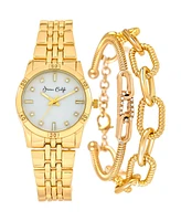 Jessica Carlyle Women's Gold Tone Metal Alloy Analog Watch, 33mm