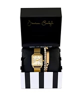 Jessica Carlyle Women's Gold-Tone Metal Alloy Analog Watch, 33mm