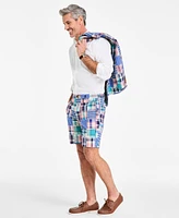 Club Room Men's Regular-Fit Madras Plaid Patchwork 9" Shorts, Exclusively at Macy's