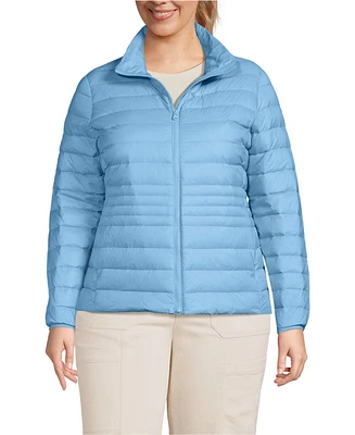 Lands' End Plus Wanderweight Packable Down Jacket