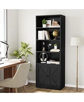 gaomon Tall Bookcase with Doors