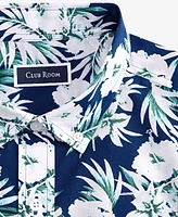 Club Room Men's Regular-Fit Stretch Floral Button-Down Poplin Shirt, Exclusively at Macy's