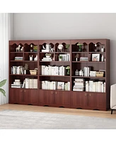 gaomon Bookshelves and Bookcases, Display Cabinet with Door
