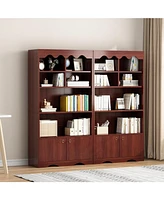 gaomon Bookshelves and Bookcases, Display Cabinet with Door