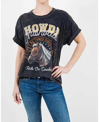 Meghan Fabulous Women's Howdy Cowgirl Vintage T-Shirt