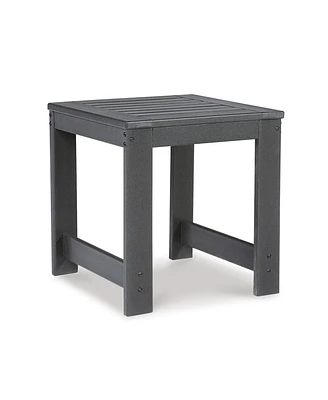 Slickblue Modern Outdoor Side End Table with Slatted Top Durable and Stylish Accent for Patio or Garden