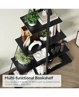 gaomon Bookcase, 4-Tier Ladder Bookshelf