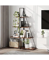 gaomon Bookcase, 4-Tier Ladder Bookshelf