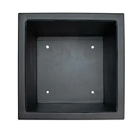Modern Simplicity 8.25" Square Metal Raised Planter Box with Legs