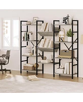 gaomon Industrial Bookcase and Short Bookshelf with Storage
