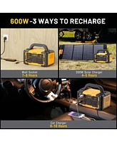 Mondawe 300W Portable Power Station 299.5Wh Solar Generator with Ac Outlet