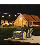 Mondawe 300W Portable Power Station 299.5Wh Solar Generator with Ac Outlet