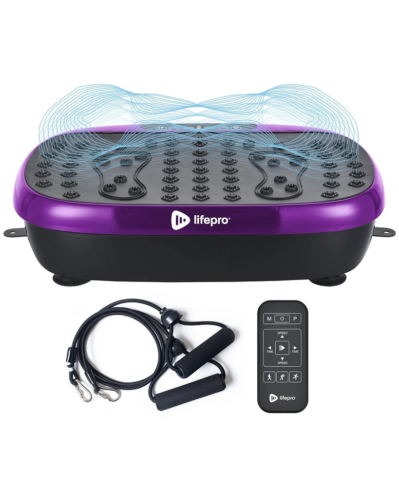 Lifepro Compact Vibration Plate Exercise Machine - Mini Full Body Platform for Lymphatic Drainage & Pain Relief