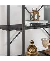 gaomon Large Book Shelf with 5 Open Bookshelves with Roman Column