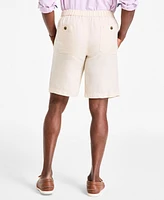 Club Room Men's Linen 9" Drawstring Shorts, Created for Macy's