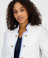 Tommy Hilfiger Women's Contrast-Trim Band Jacket