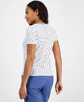 Nautica Jeans Women's Polka-Dot Rivera Top