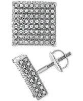 Diamond Pave Square Stud Earrings ( ct. t.w.) in 14k Gold