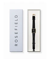 Rosefield Boxy Xs Women's Brown Leather Watch 24mm