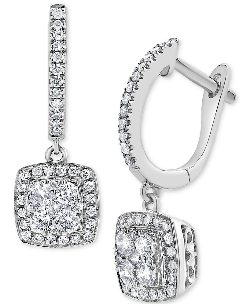 Diamond Drop Earrings (1/3 ct. t.w.) in 10k White Gold