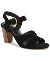 Giani Bernini Women's Angellina Suede Stacked Heel Dress Sandals, Created for Macy's