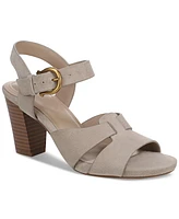Giani Bernini Women's Angellina Suede Stacked Heel Dress Sandals, Created for Macy's