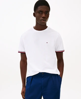 Tommy Hilfiger Men's Global Stripe Cuff T-Shirt