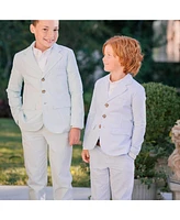 Hope & Henry Boys' Organic Seersucker Suit Pant