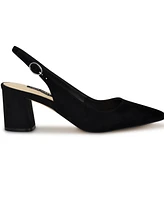 Nine West Women's Kamsee Block Heel Slingback Pumps